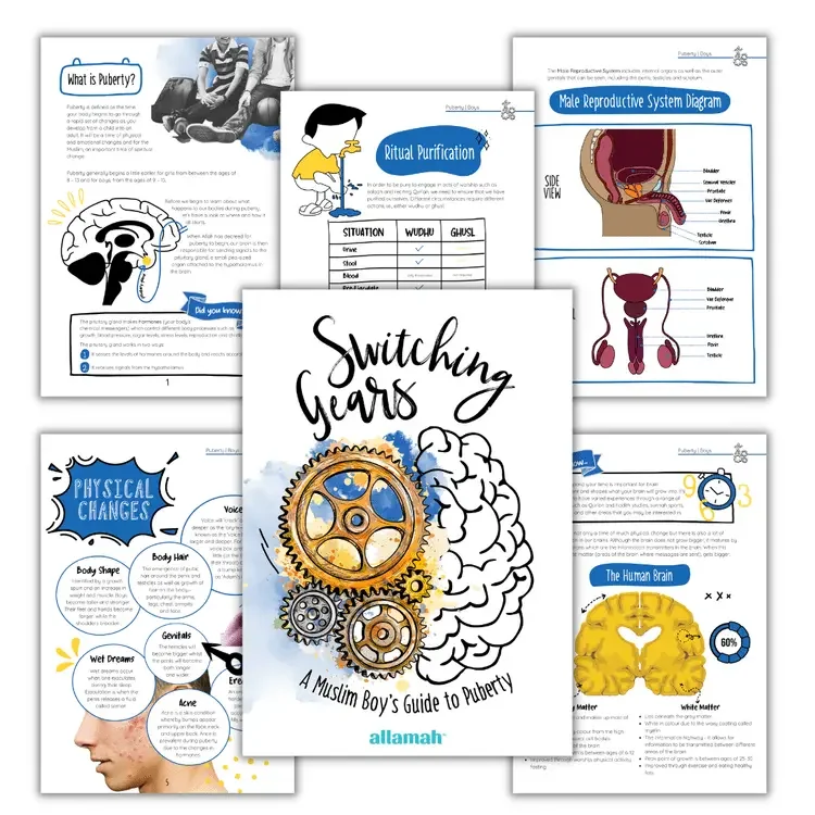 puberty for boy islamic worksheets