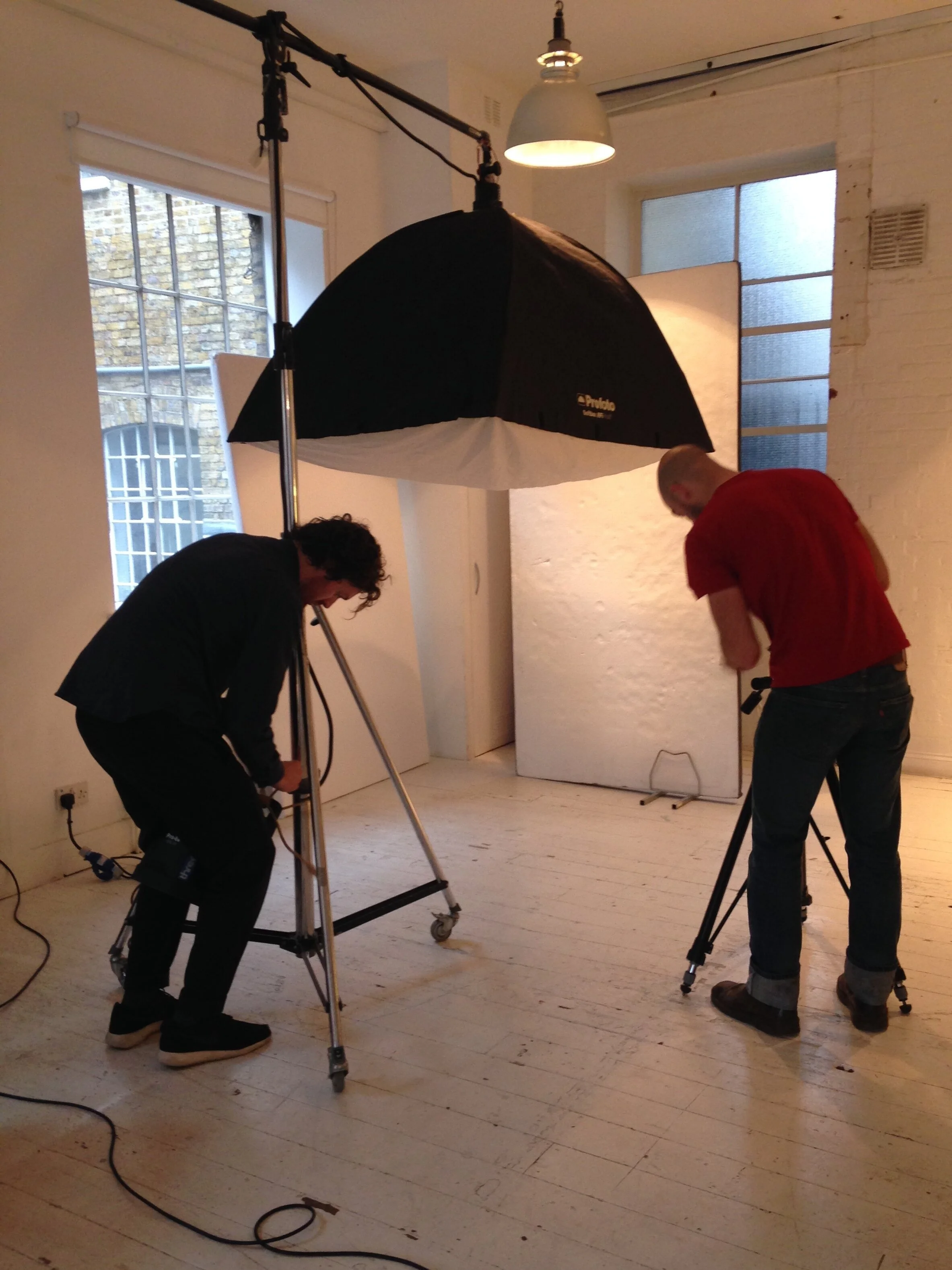 Prepping for the shoot