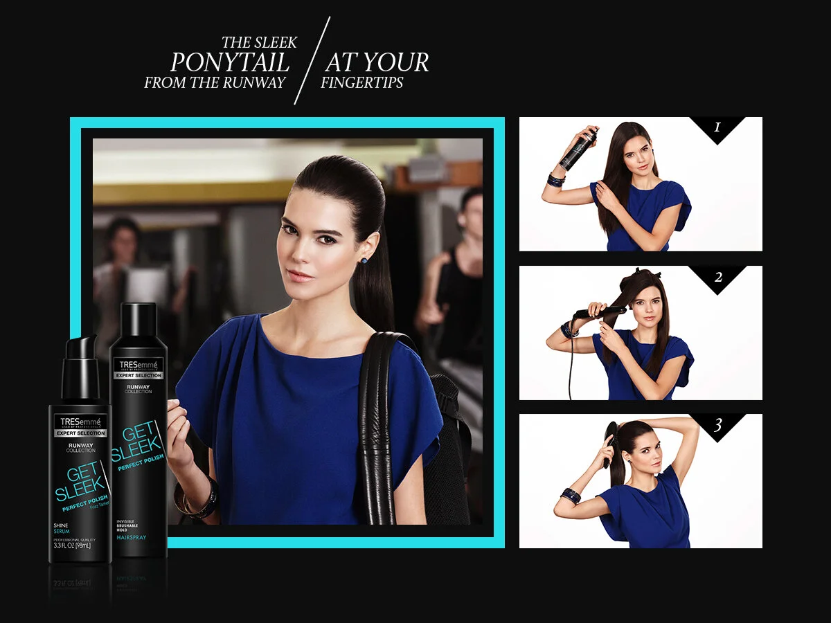 How-to content we created for the 'From the Runway' Campaign. 