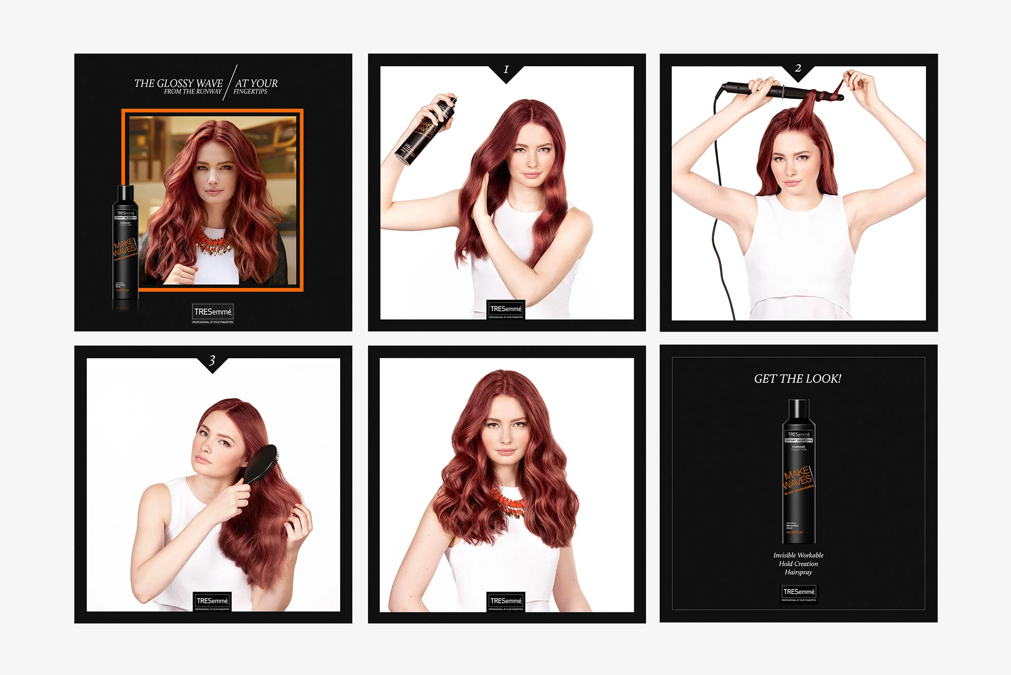 How-to content we created for the 'From the Runway' Campaign. 