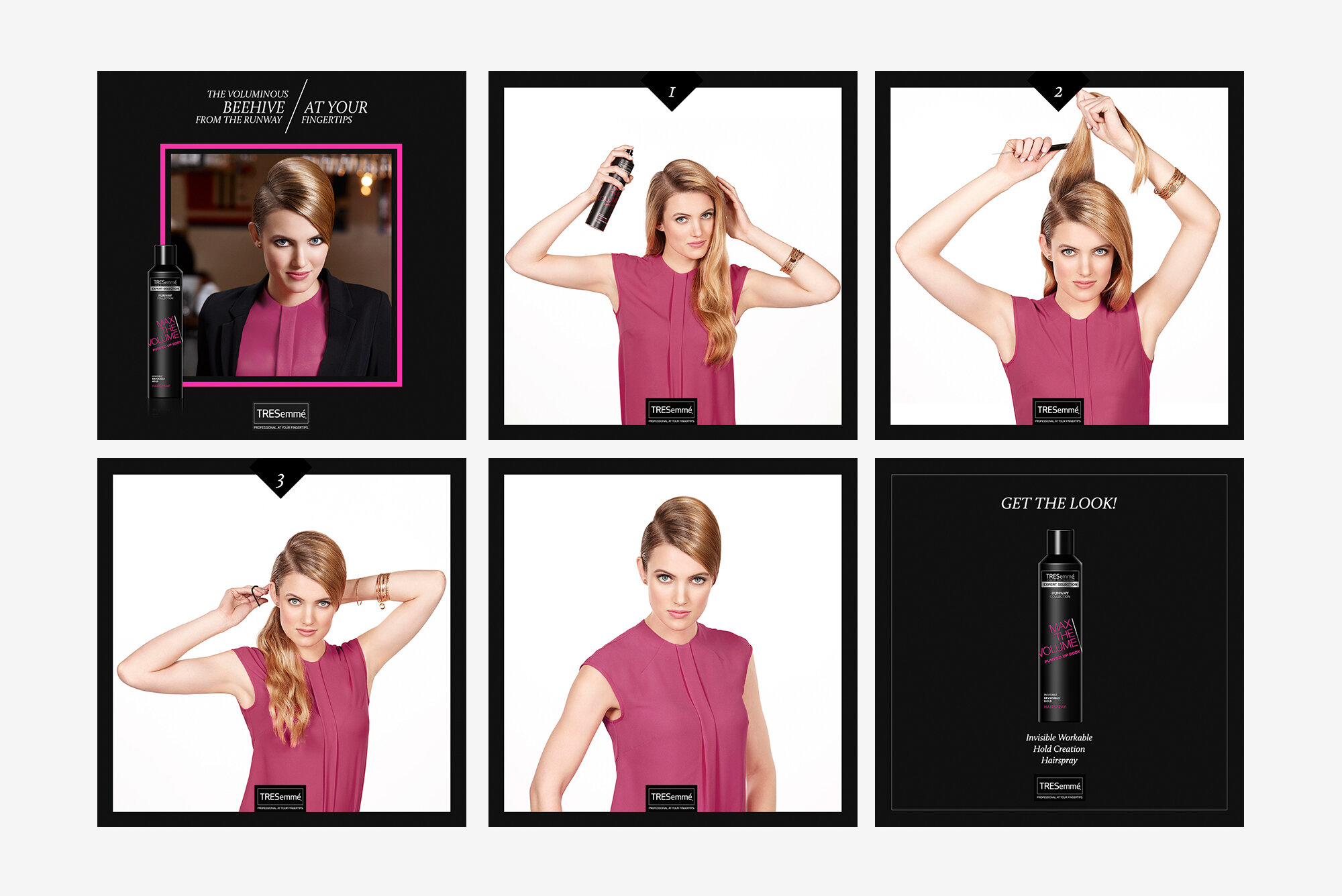 How-to content we created for the 'From the Runway' Campaign. 