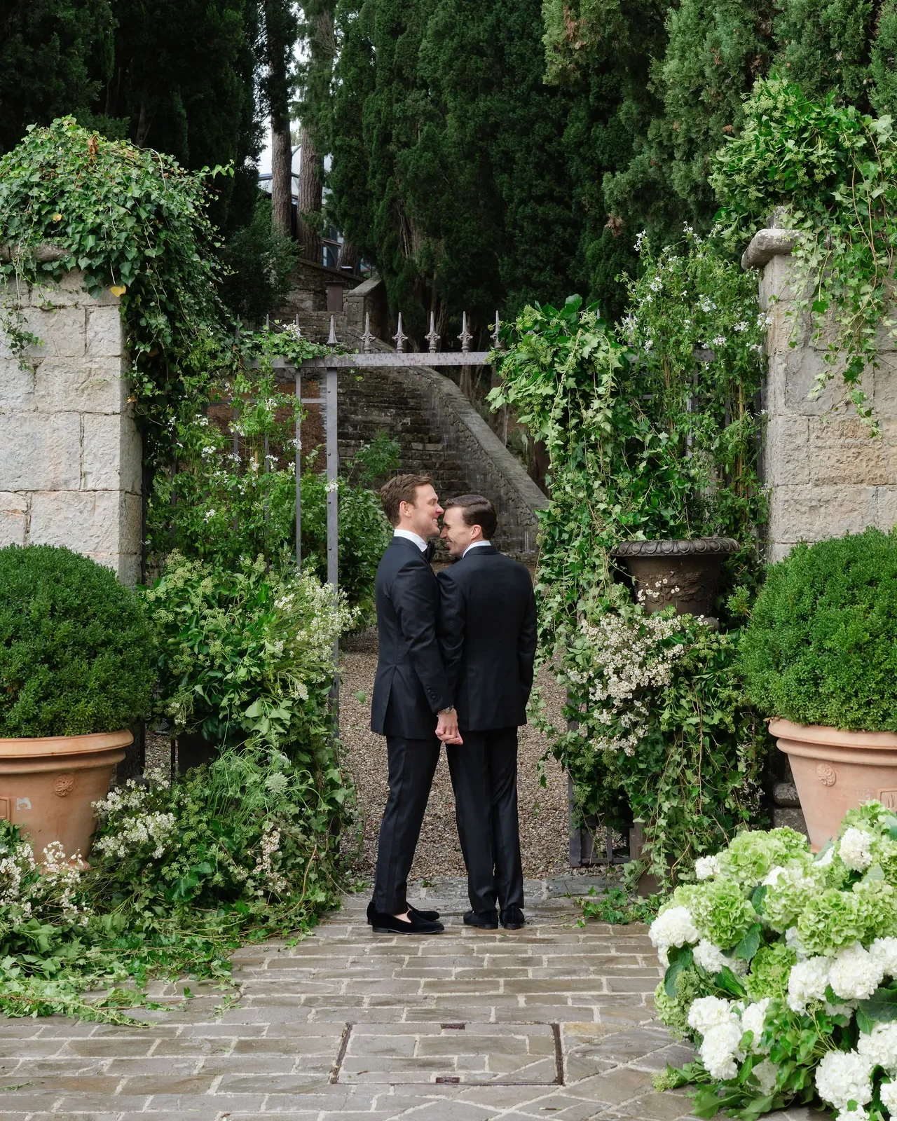 A Fred Marcus Studio Wedding Featured in Vogue: Capturing Stephen &amp; Patrick's Tuscan Celebration