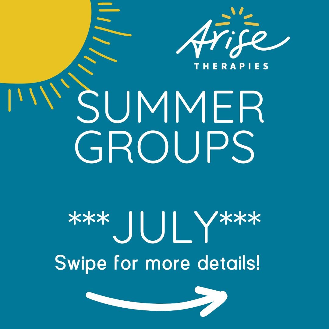 ✨JULY SUMMER GROUPS✨
&bull;
We are excited to announce the rest of our groups for the summer time! These 4-week sessions can help boost your child&rsquo;s skills in a variety of key areas and set them up for success! Each group is lead by licensed th