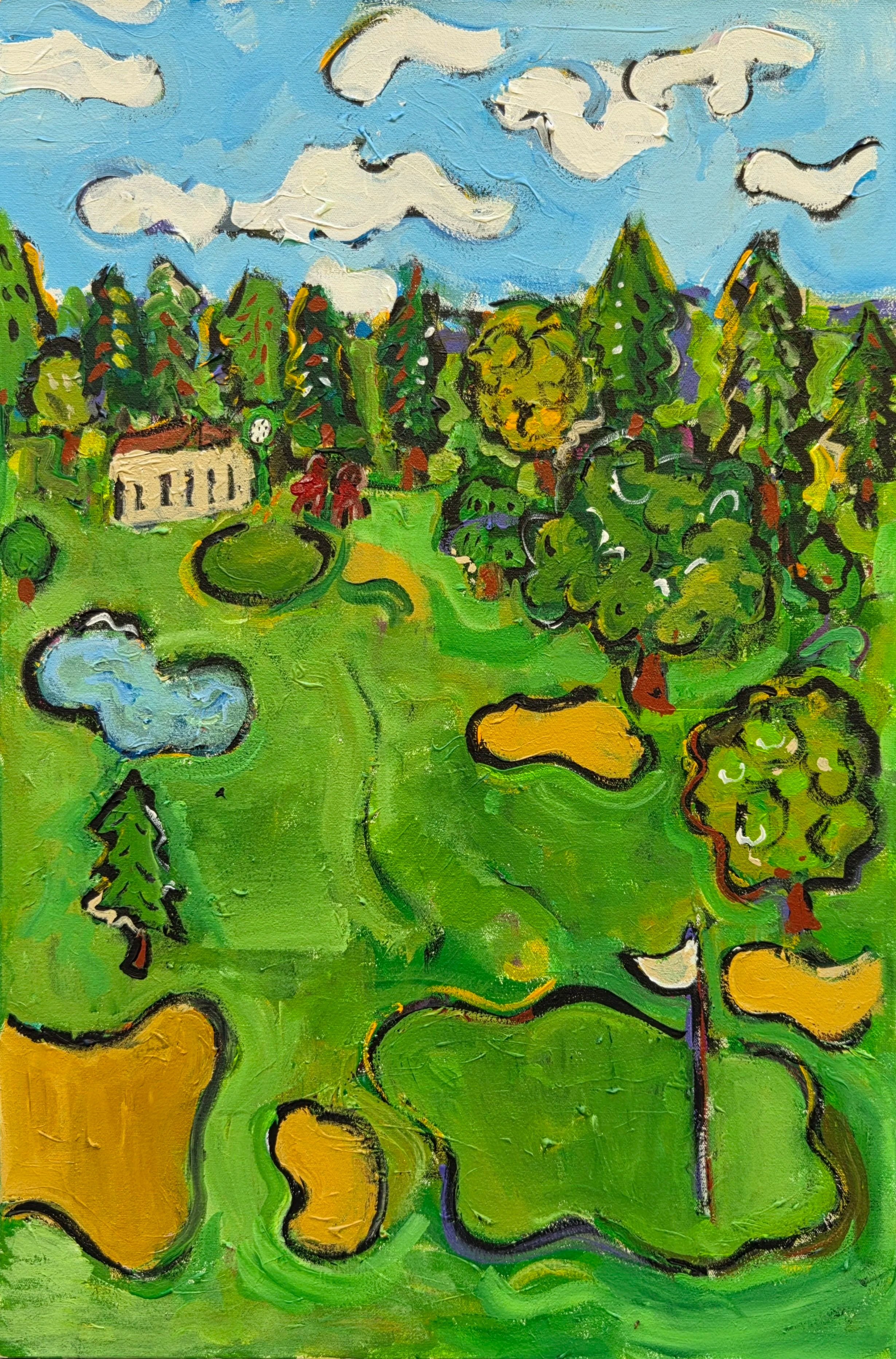 Golf Course Sunny Day - 20" x 30" - $475