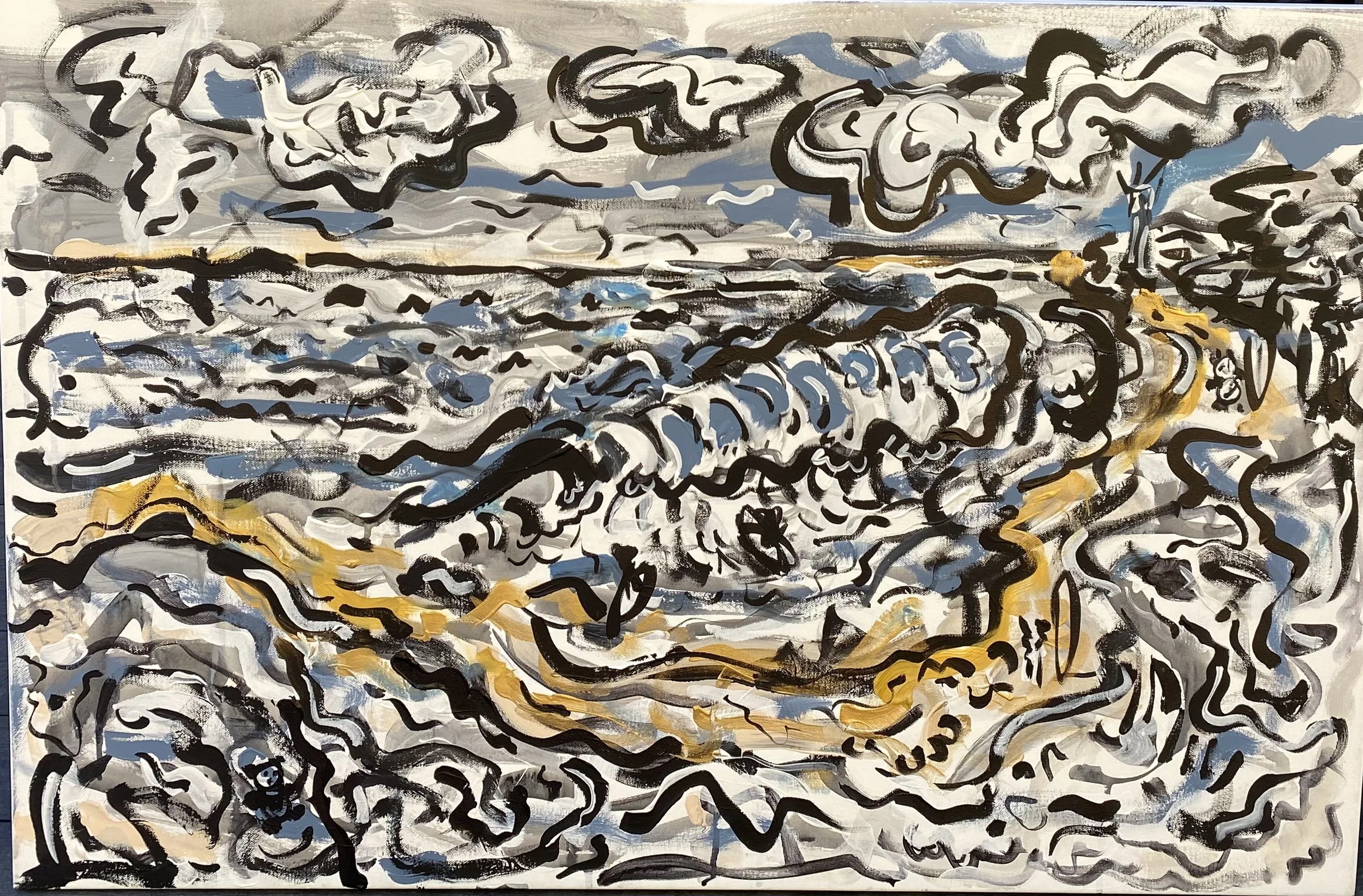 The Allure of the Pacific: 24 h x 36 w - $350