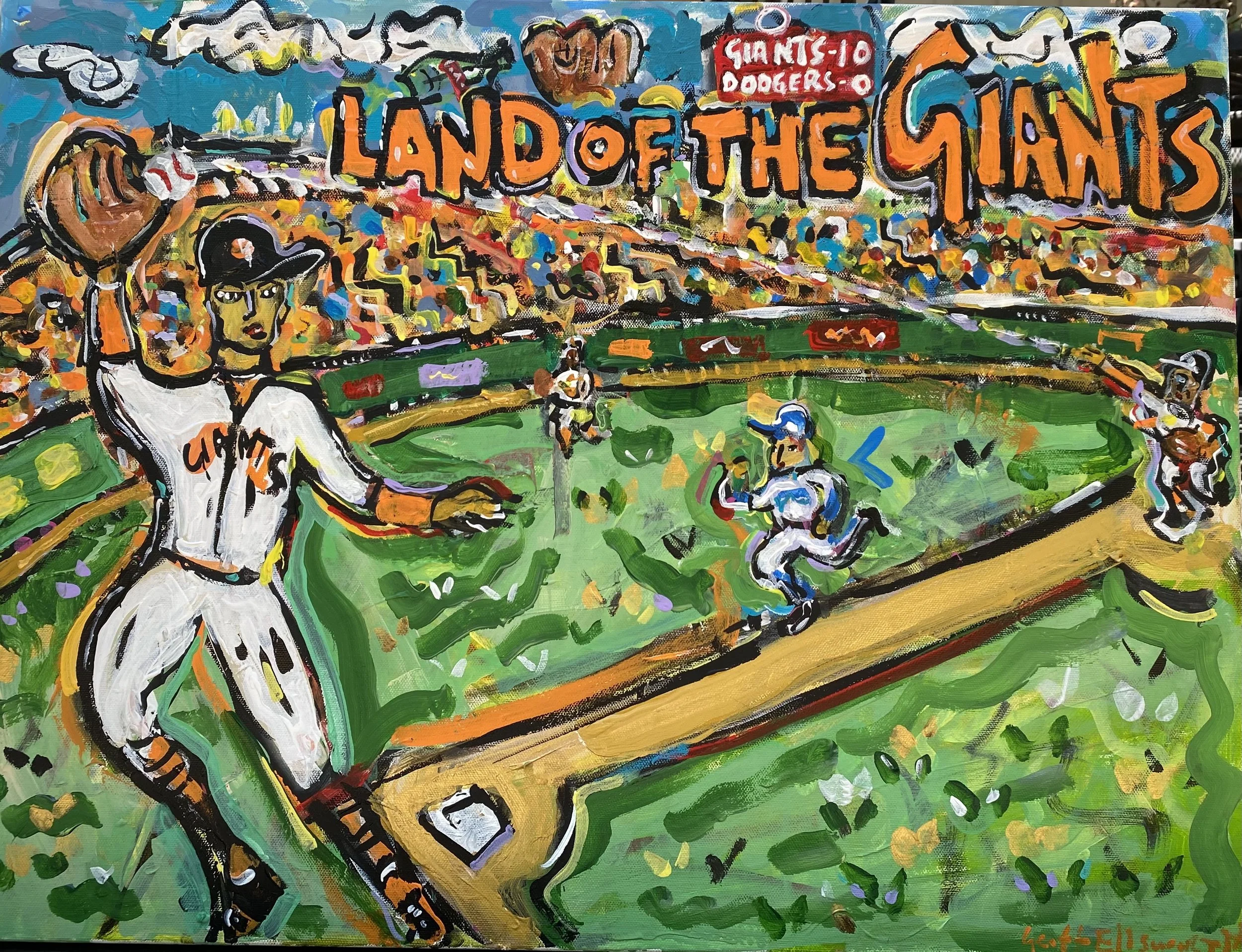 Land of the Giants vx. Dodgers: 18 tall x 24 wide - ​$375 + tax & shipping
