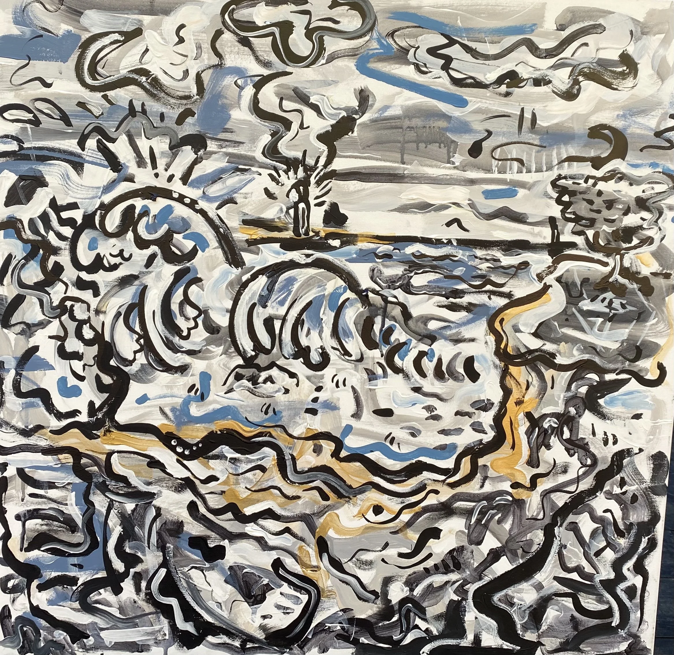 Pacific Lighthouse: 30 w x 30 h  - $325