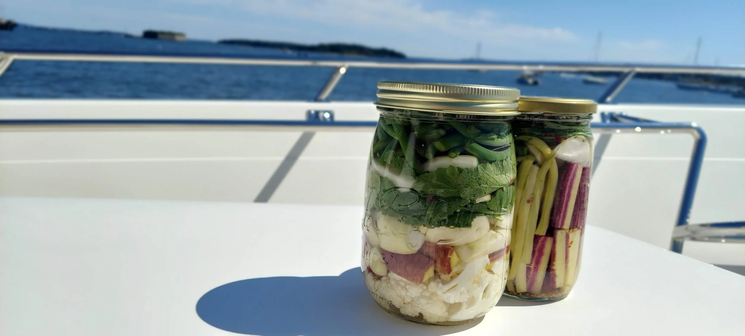 Lacto-fermented garden pickles