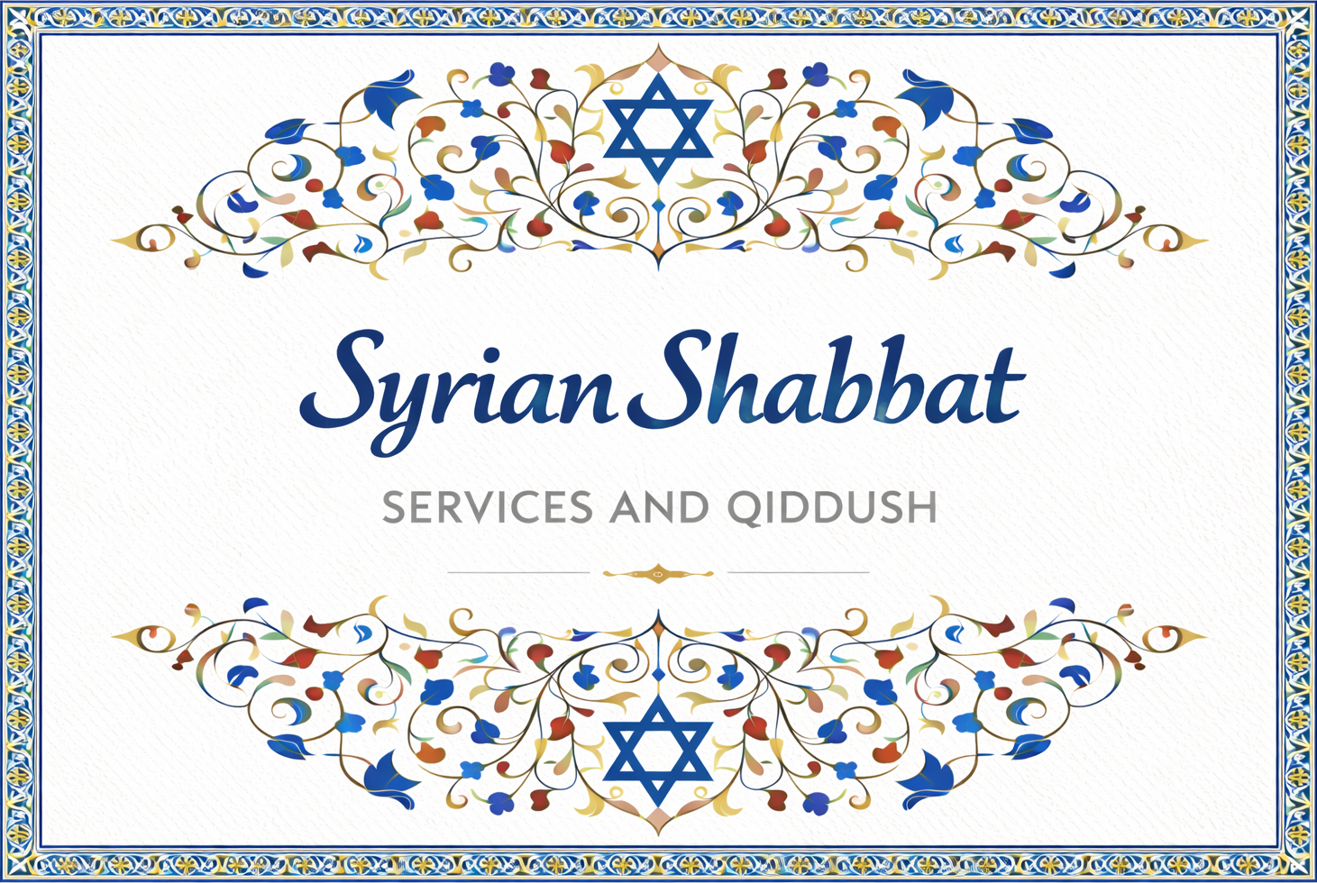 Syrian Shabbat Services