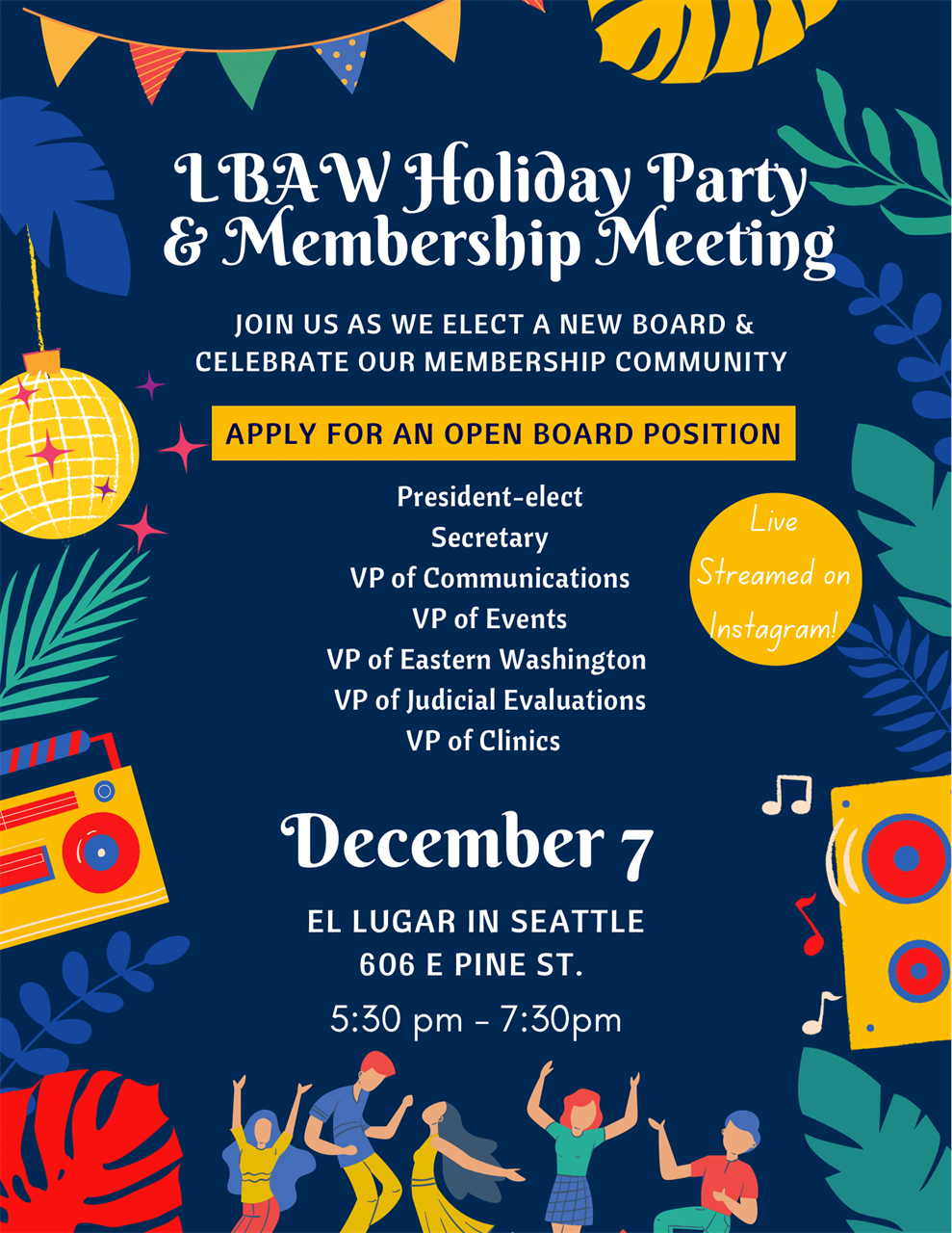 LBAW's Holiday Party & Membership Meeting