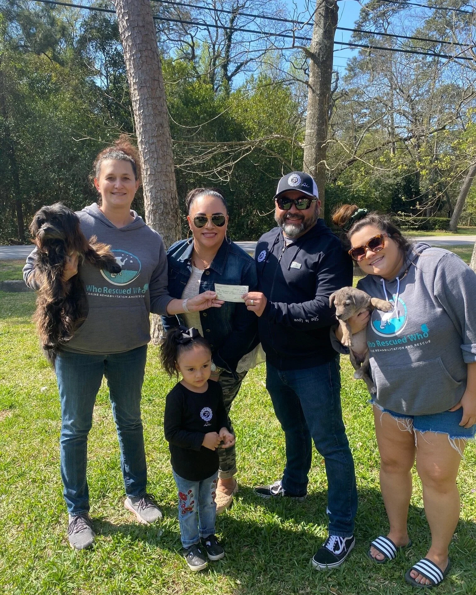 Inaugural Donation to Who Rescued Who