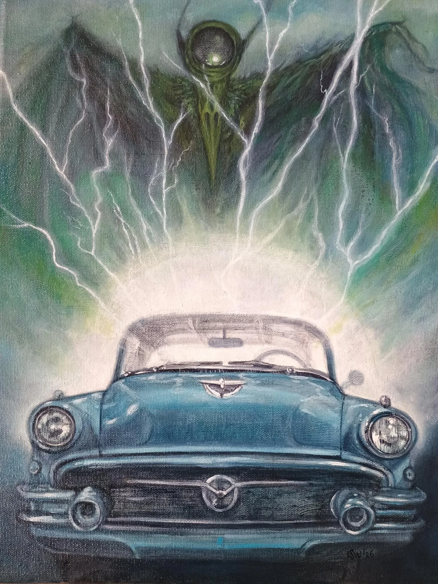 Private commission / "From a Buick 8" / Oil on canvas