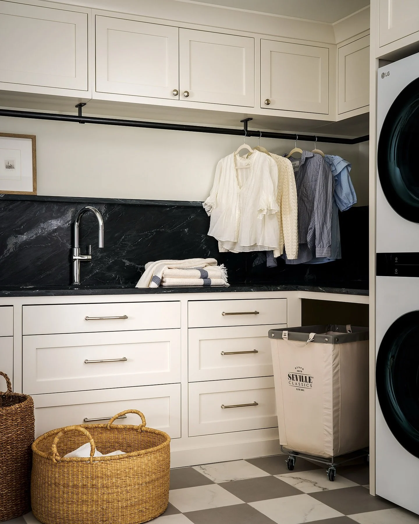 This space was originally part of the primary bedroom, but it felt awkward and unnecessary.

By refining the layout and reducing the bedroom footprint, we created a second-floor laundry bringing everyday function exactly where it&rsquo;s needed, whil