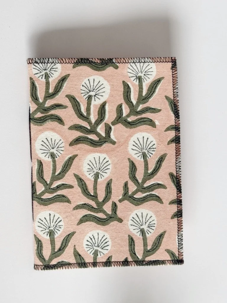 Cahier en tissus impression au bloc - 13$