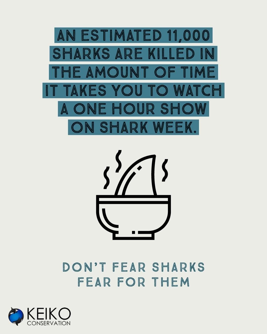Your yearly reminder that, while we appreciate how #SharkWeek gets people excited about sharks, we're sad to see that so much of their programming demonizes sharks for nothing more than views and high paid advertisements. With 2-3 sharks being killed