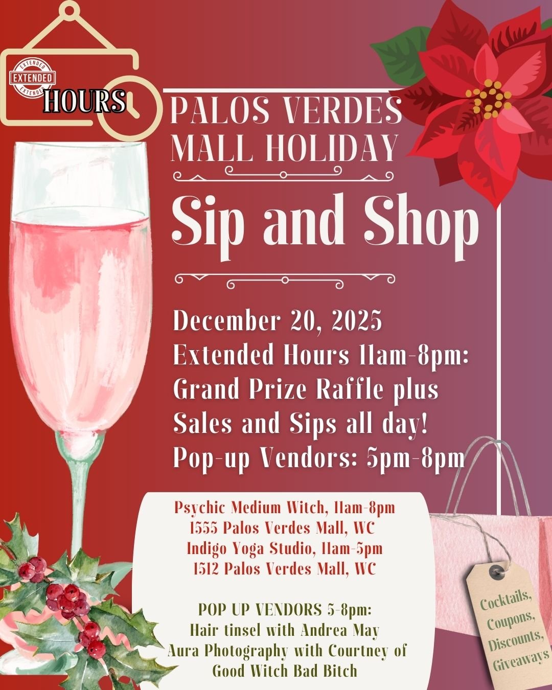 Palos Verdes Mall Holiday Sip and Shop