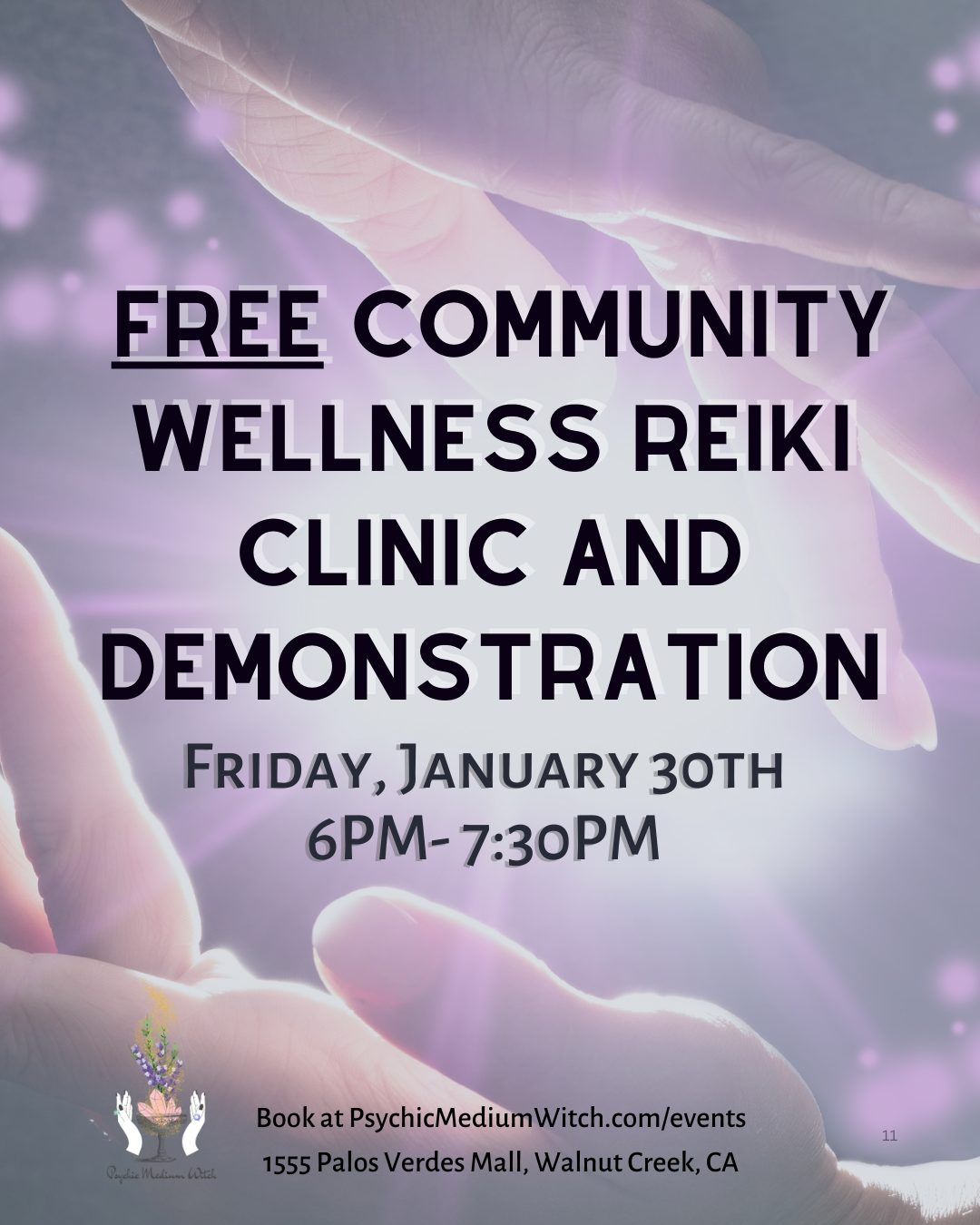 FREE Community Wellness Reiki Clinic and Demonstration