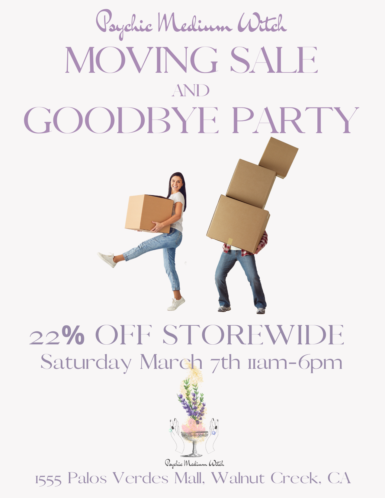 Moving Sale &amp; Goodbye Party