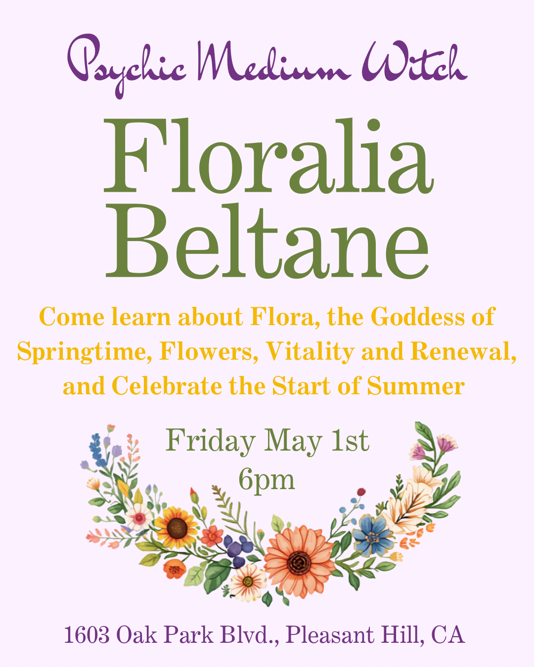 Floralia Beltane Spell and Celebration 🌸