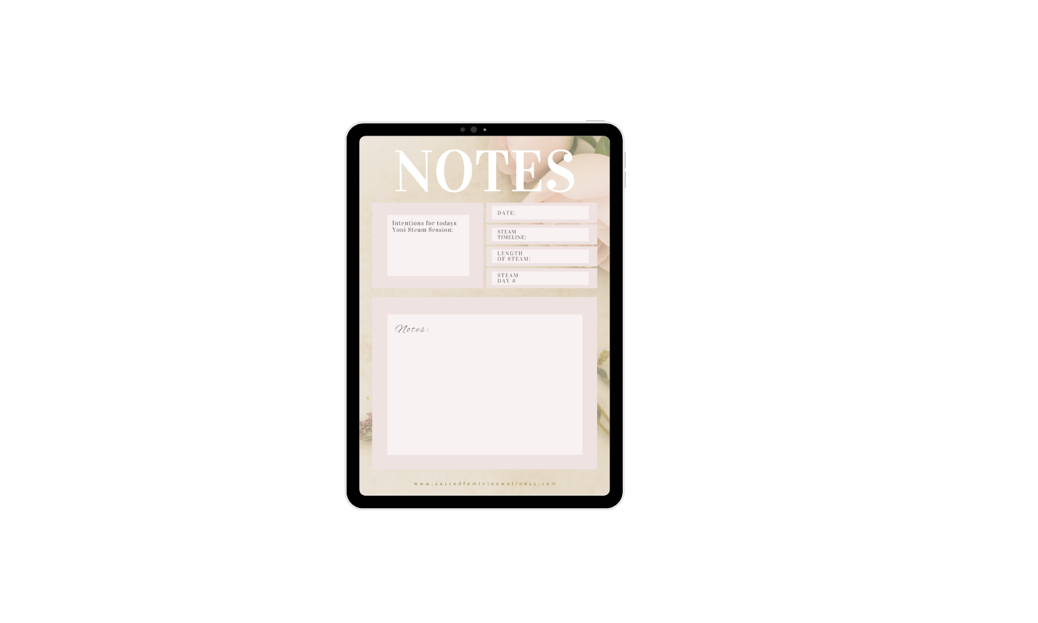 Yoni Steaming Companion Journal — Sacred Feminine Wellness — Sacred ...