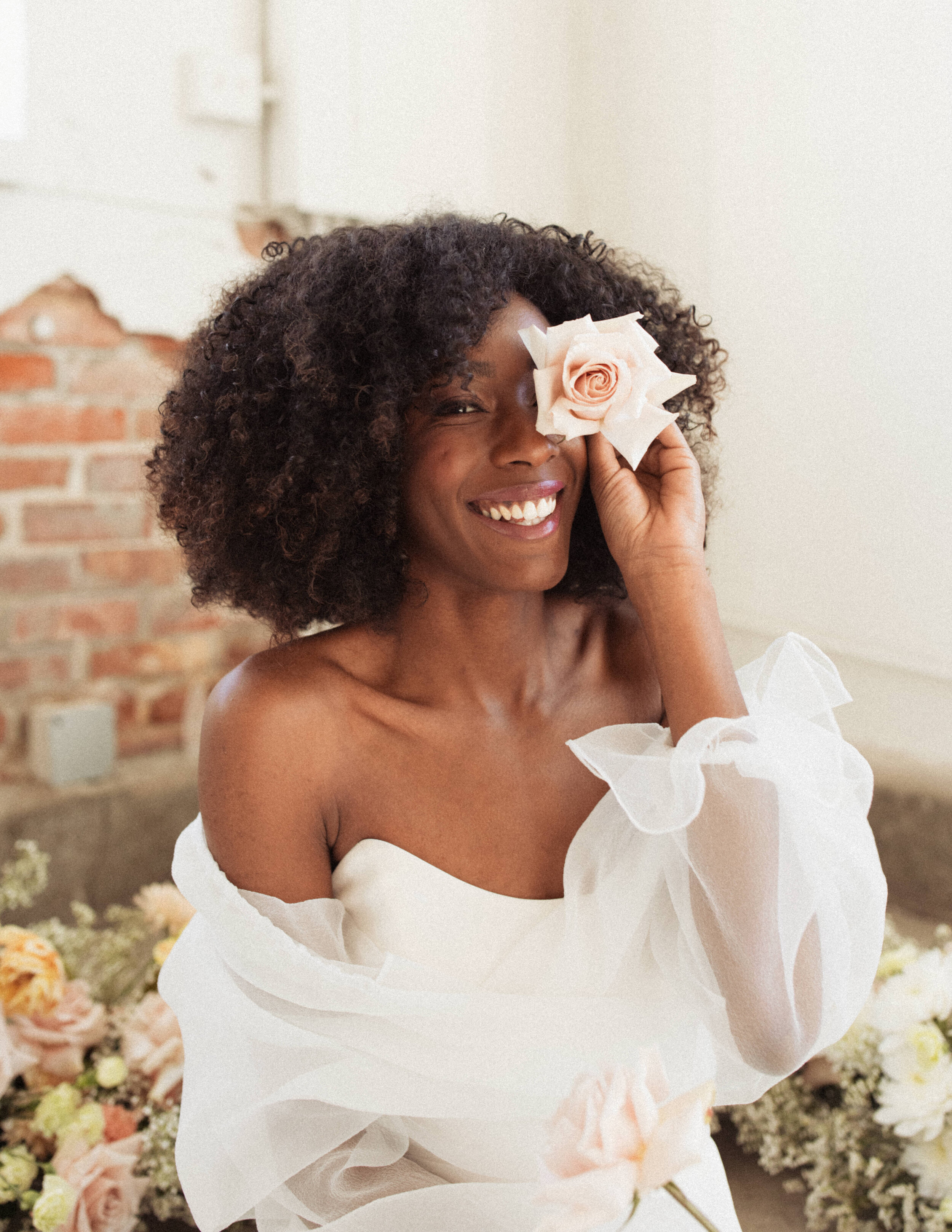  ROSE wedding dress by The Label modern styled wedding shoot at Blanc Denver 