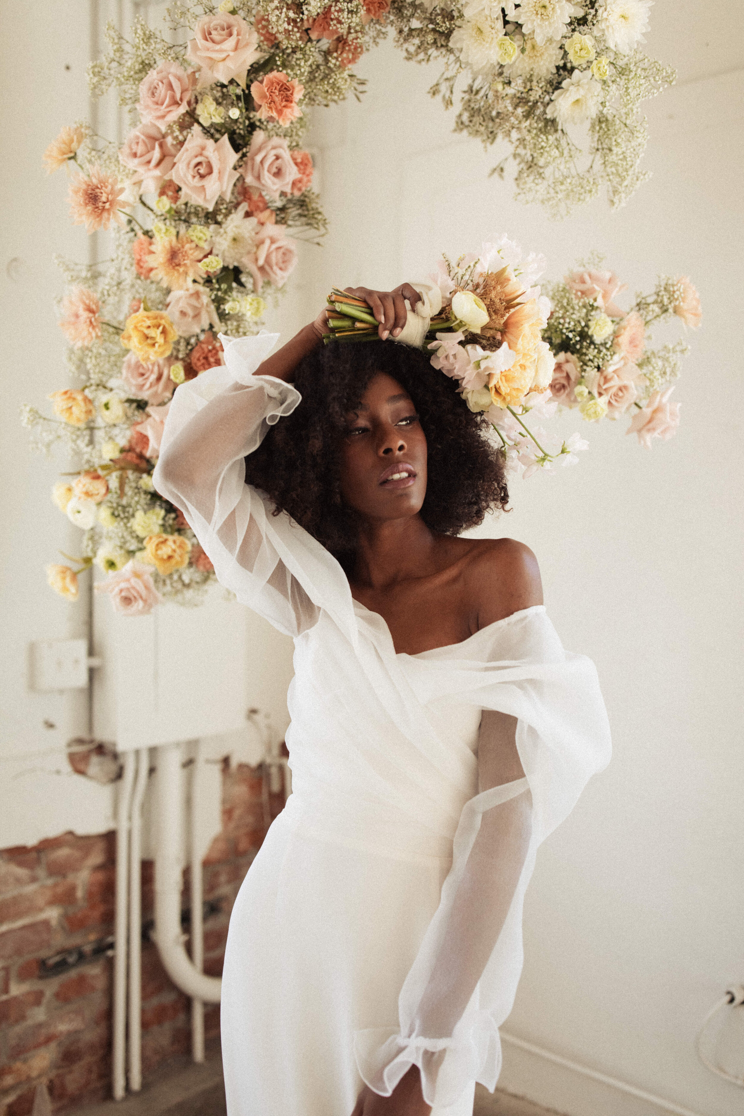  ROSE wedding dress by The Label modern styled wedding shoot at Blanc Denver 