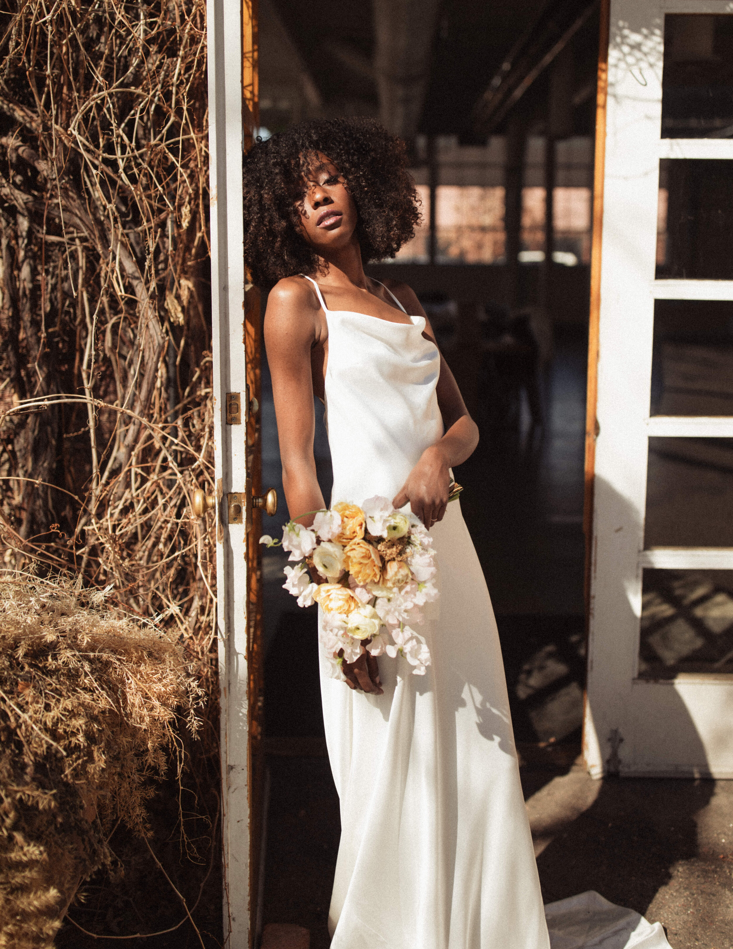  SLOAN wedding dress by The Label modern styled wedding shoot at Blanc Denver 