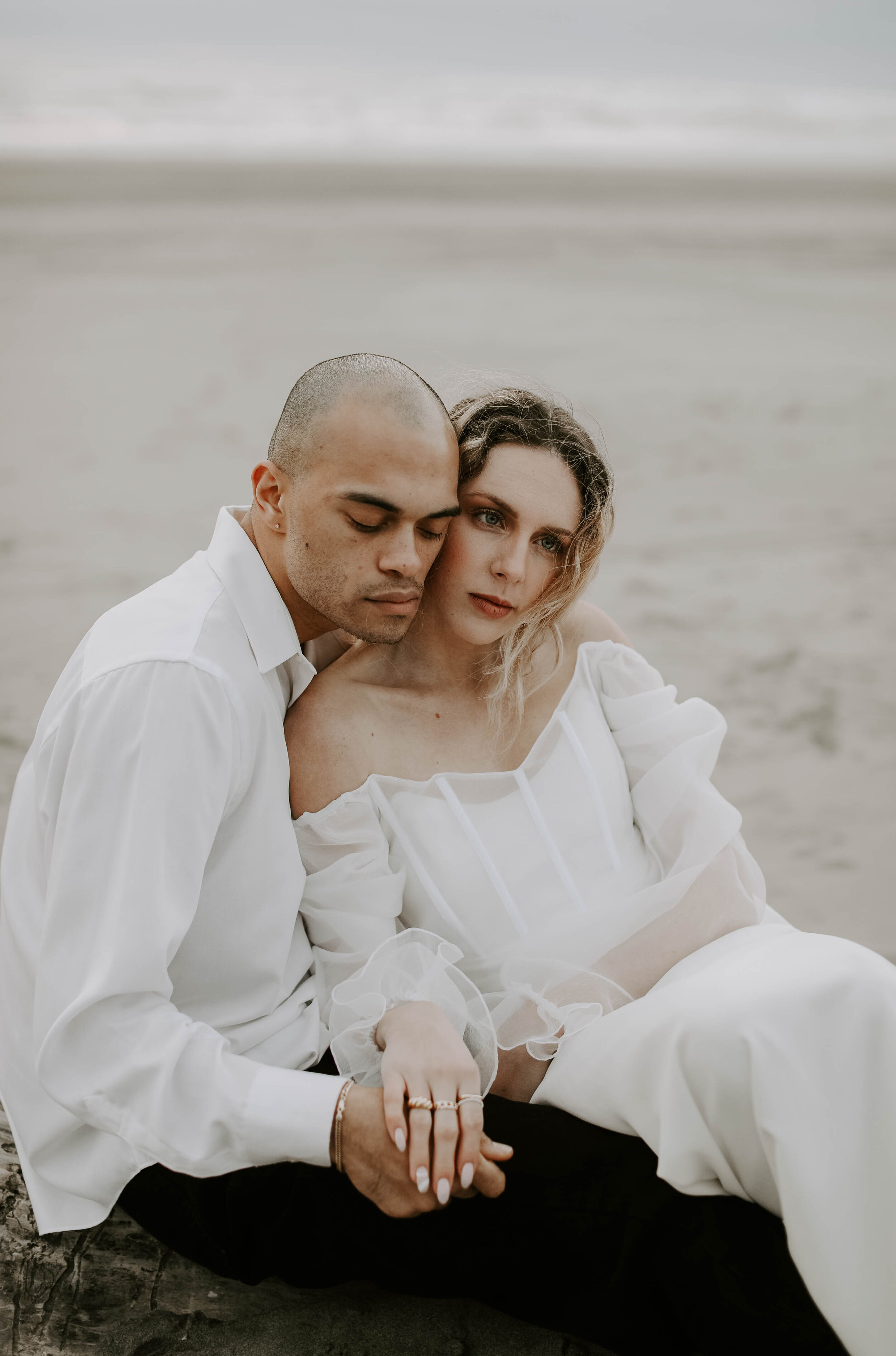  The Label ROSE wedding dress for a romantic Washington Coast styled bridal elopement 