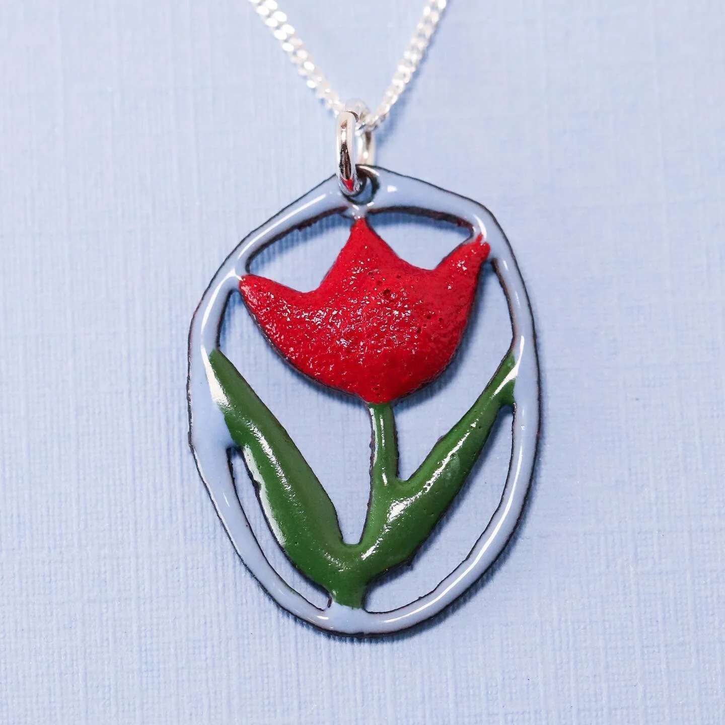 Part of the Parkinson&rsquo;s Foundation Fundraiser, this necklace was designed to bring a smile to your face and welcome you in to Spring.  Delicate and colorful, this necklace goes perfectly with nearly  any outfit in your wardrobe.  It transitions