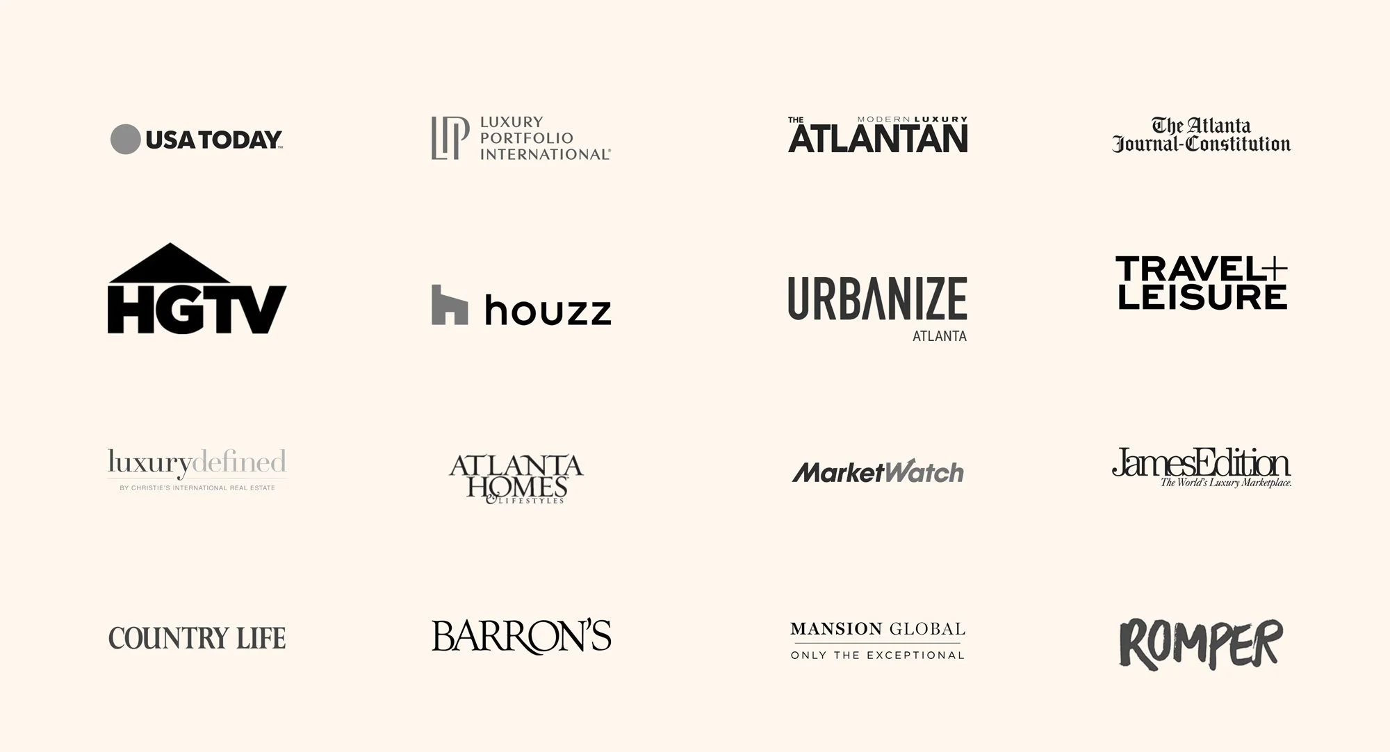 Featured in logo spread