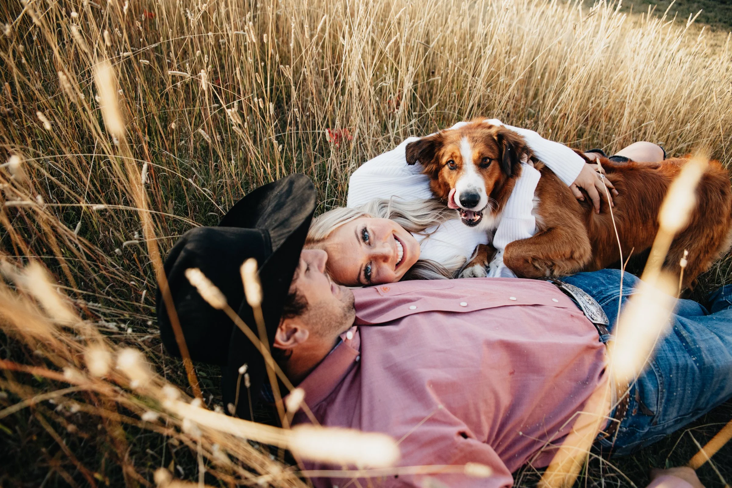 Helena, Montana engagement session capturing a couple in casual Western attire, authentic moments, and scenic outdoor settings.