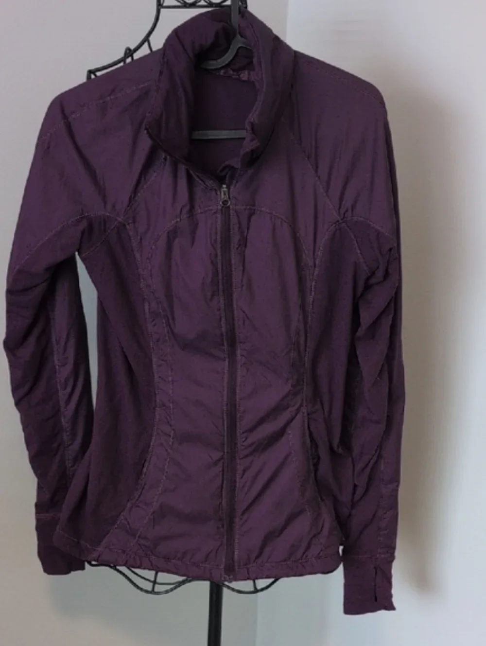 Lululemon Rush Hour Jacket - Mixed Media Running Jacket - Deep Purple - Size 2