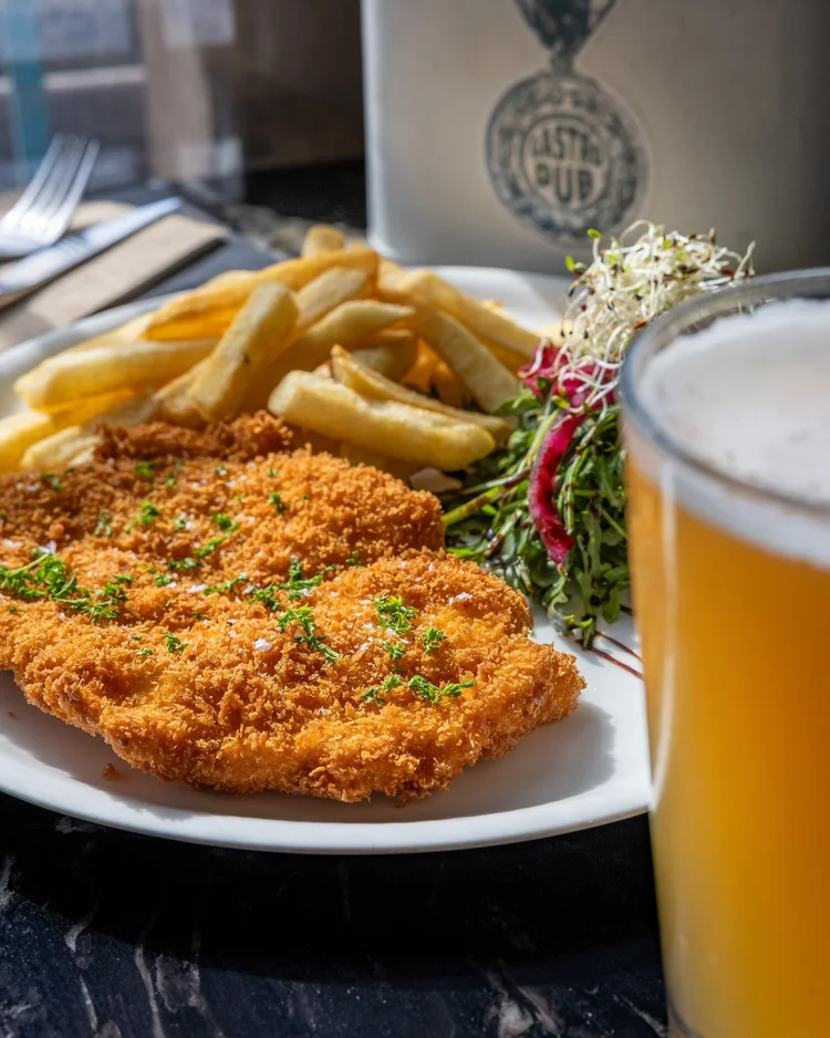 Chicken schnitzel at Lord Kitchener