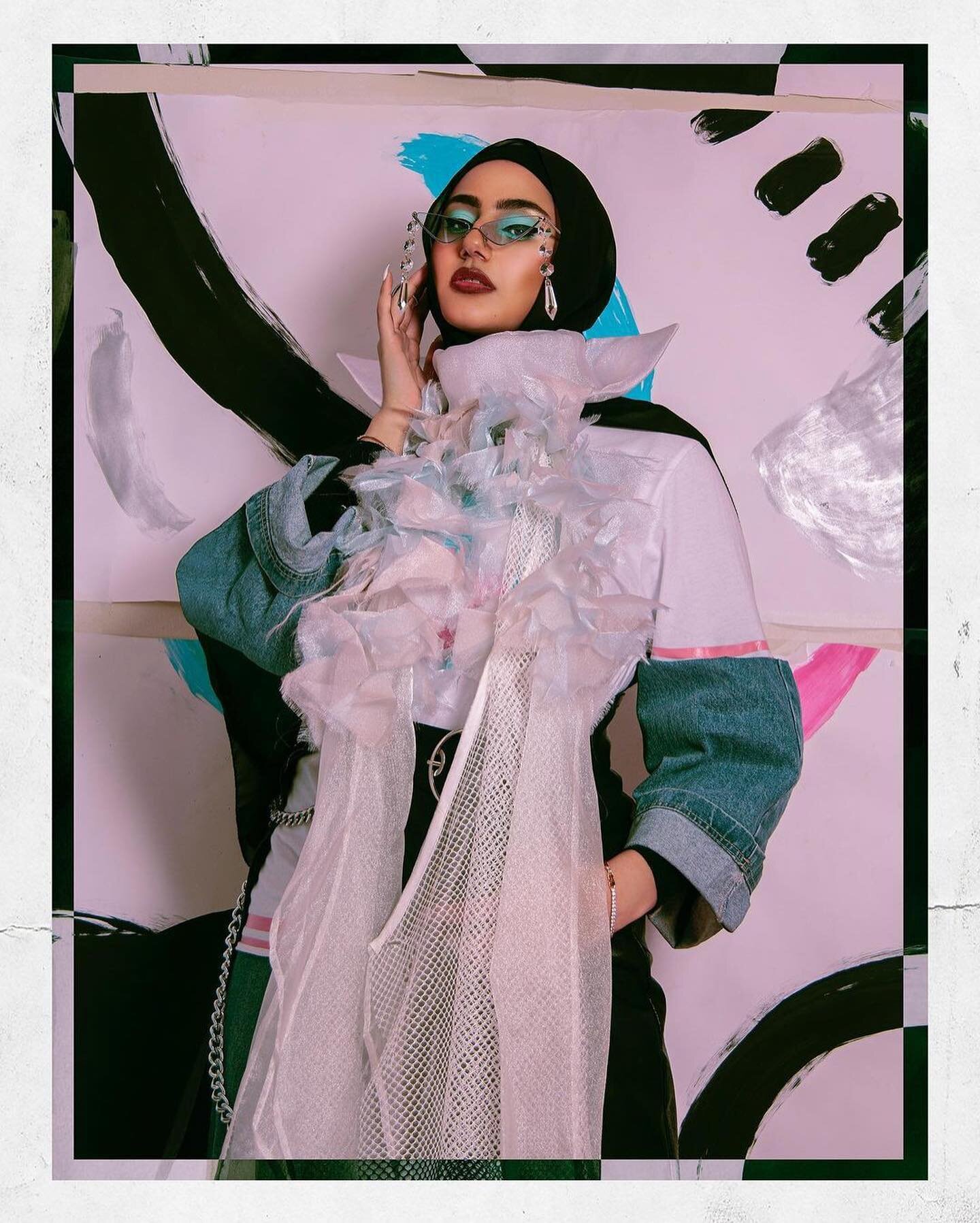 final shots of faten.darbaj in Strano tulle apron, styled by @laniee.elizabeth, photographed by @_qweenton, w/ makeup by @neonbeigedisconaps //