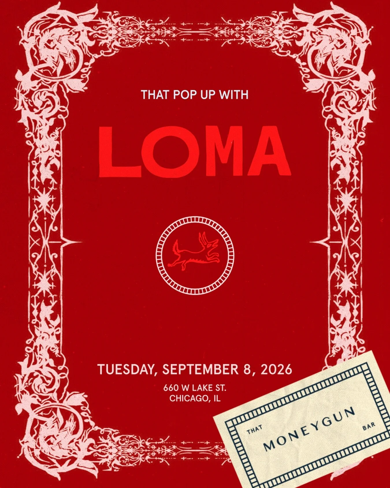 @loma_bar is stopping in for our next That Pop-Up event. 🥃

Stepping behind the bar at MONEYGUN, LOMA will be bringing their incredible cocktails and famous hospitality straight from Providence, Rhode Island. 

Come thirsty! Drinks from LOMA will be