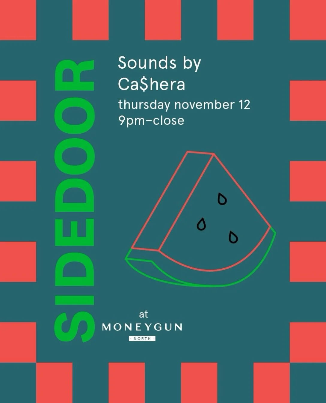 Slide through for SideDoor with @djcashera. 🚪

Expect delicious cocktails, catchy spins, and good vibes all evening long. 

Thursday, November 12th. Music starts at 9pm. 🎧