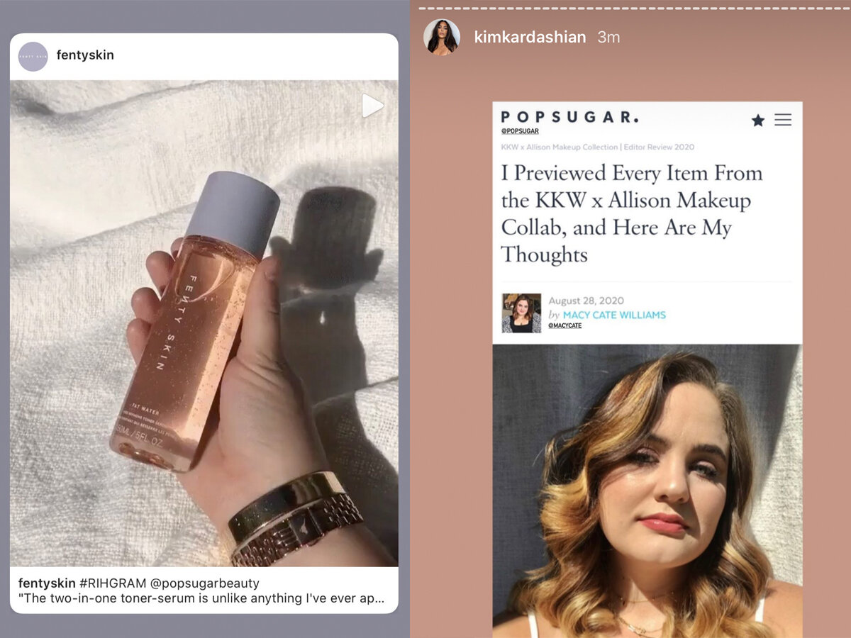 Celebrity, Brand, and Media Outlet Features