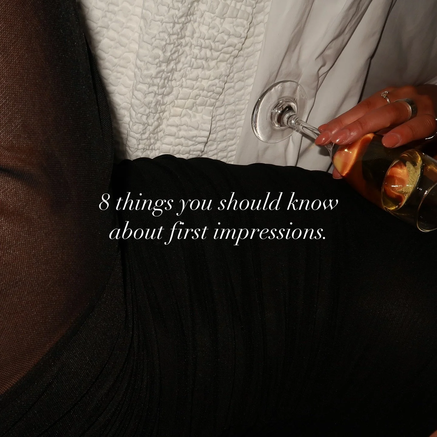 The Psychology of First Impressions 💭

If you haven&rsquo;t checked out this week&rsquo;s journal yet, this is your sign to do so. We&rsquo;re diving into the psychology of first impressions, and how your style speaks before you do. The way you dres