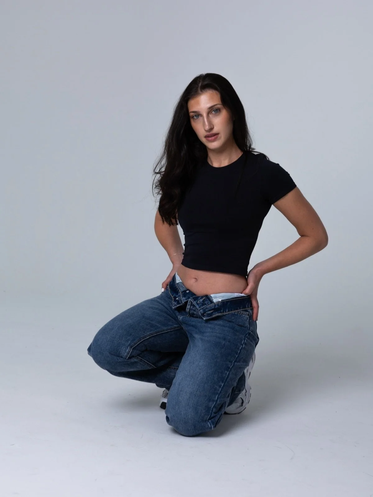 baby tee x straight leg