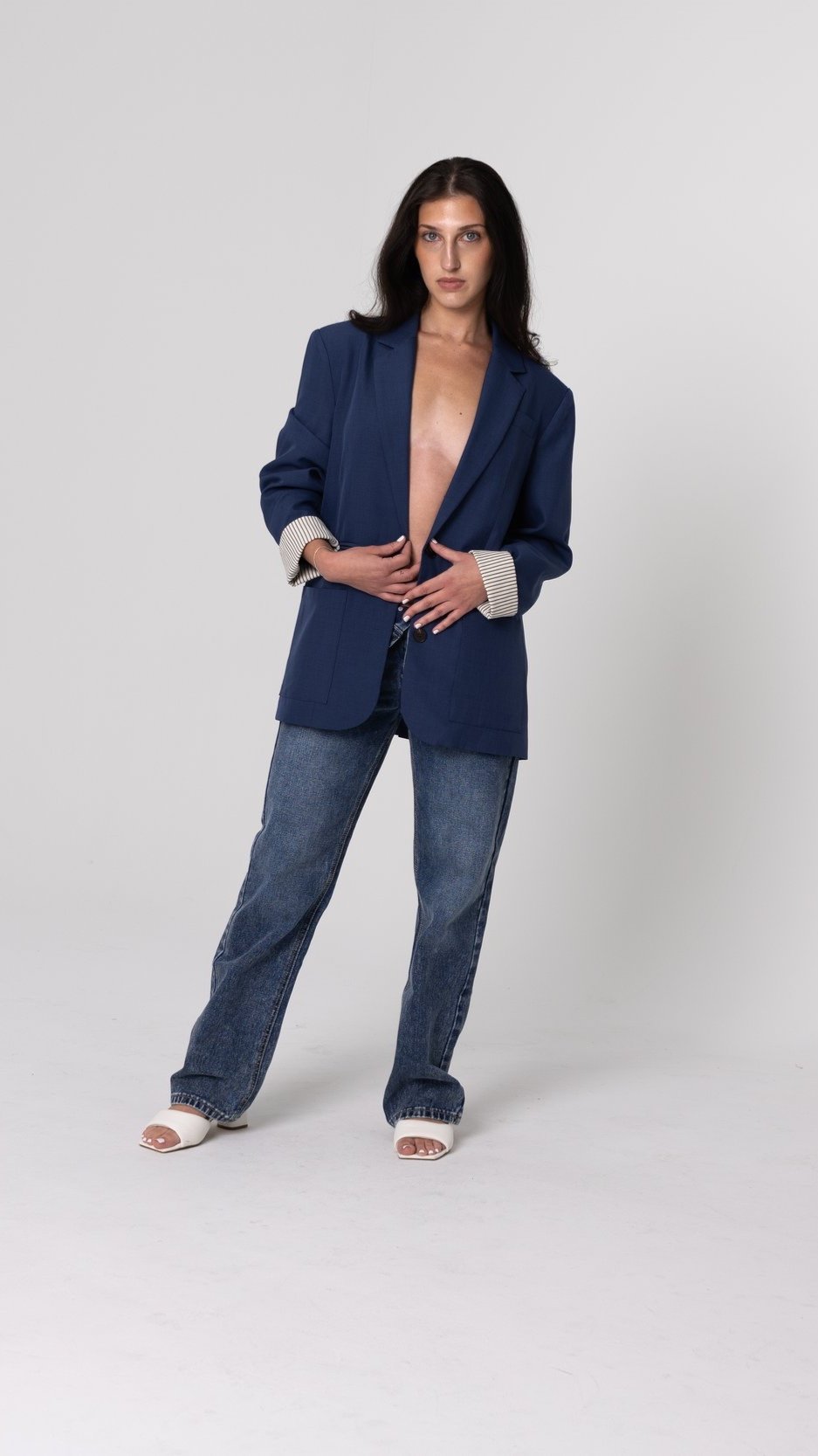 Oversized Triple Contrast Blazer
