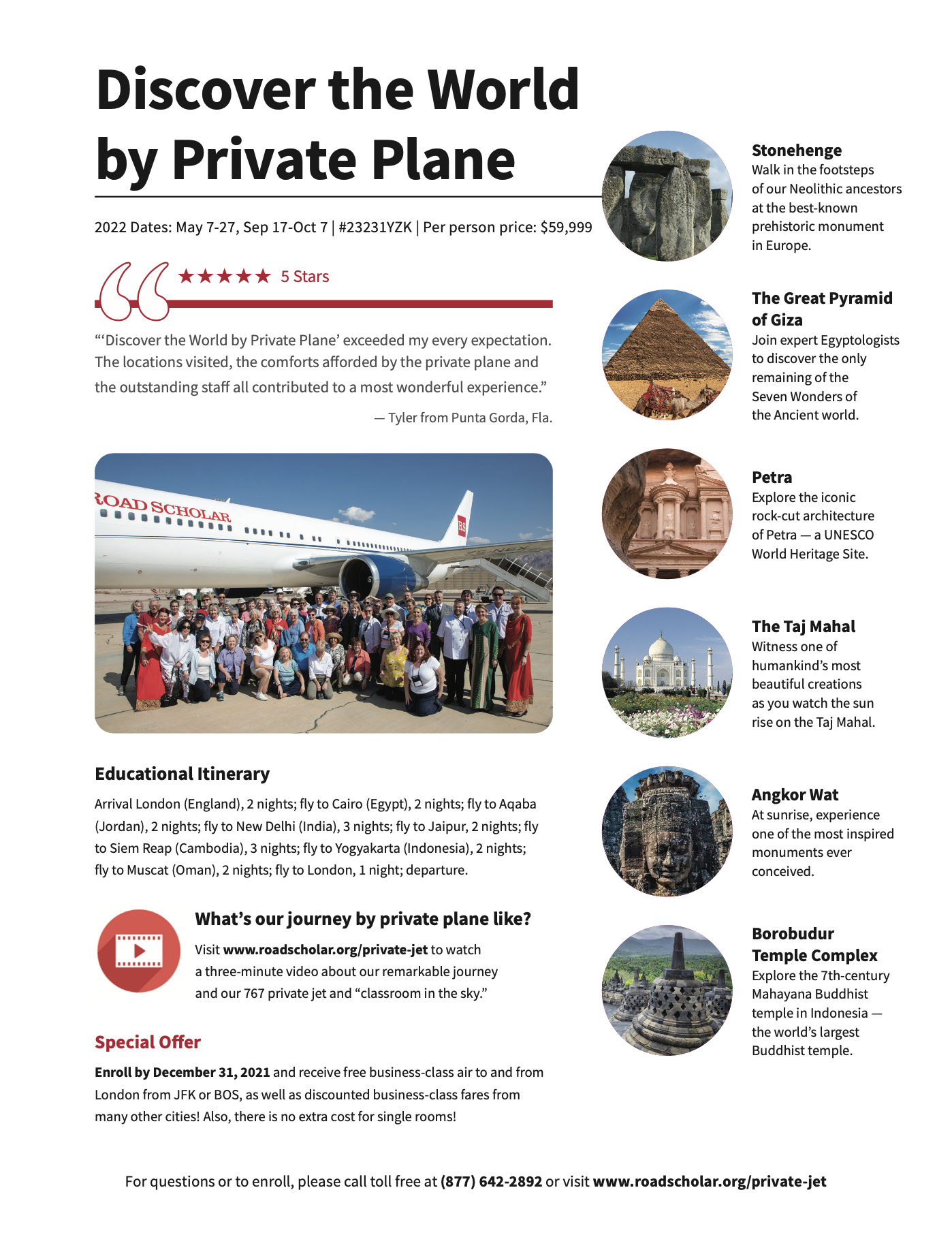 A private plane letter demonstrating full color technique, hierarchy of typography and branding.
