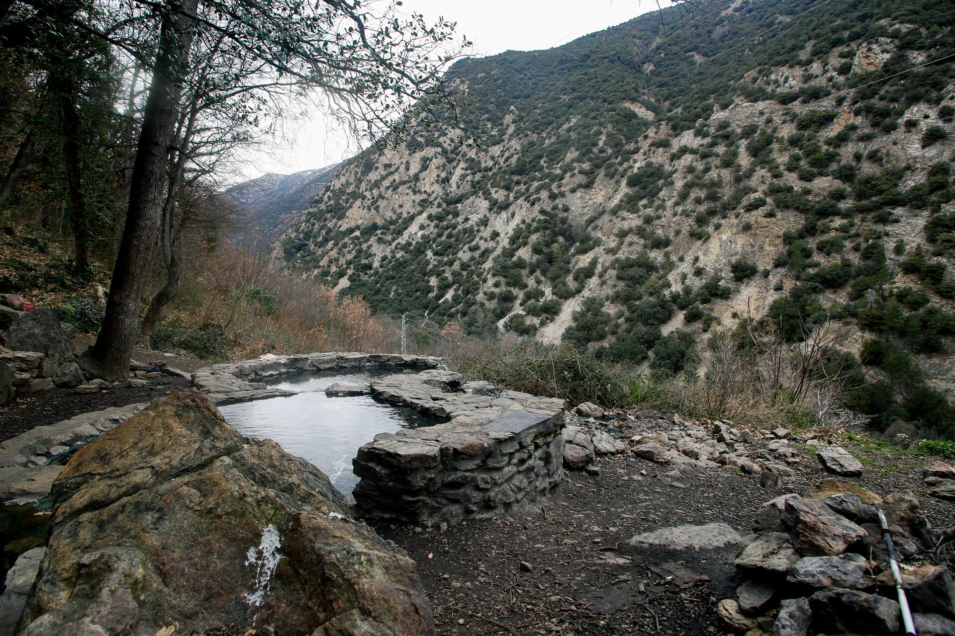 Europe's Best Free Natural Wild Hot Springs Thermal Baths - Thuès-les-Bains in Prats-Balaguer, Fontpédrouse, Pyrénées-Orientales, France