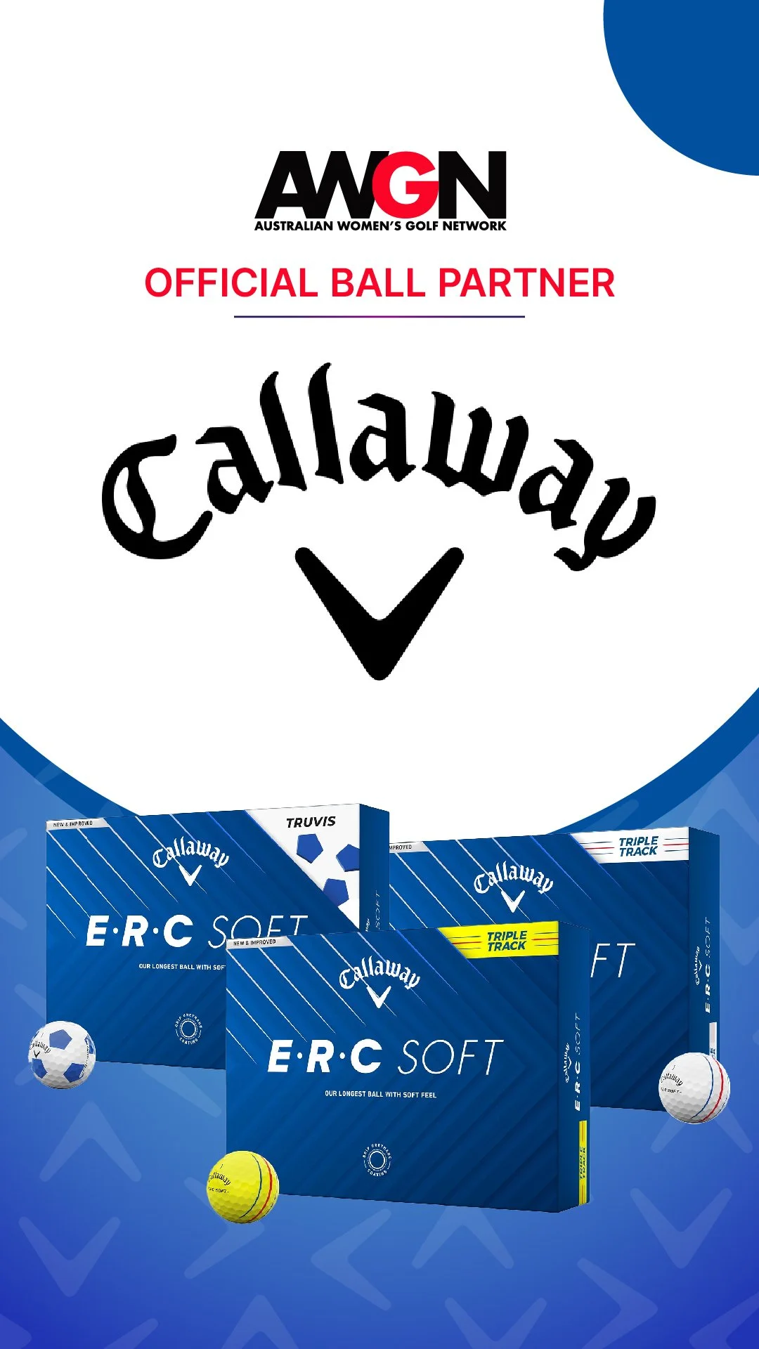 Callaway renews as AWGN's Official Ball Partner for another year!