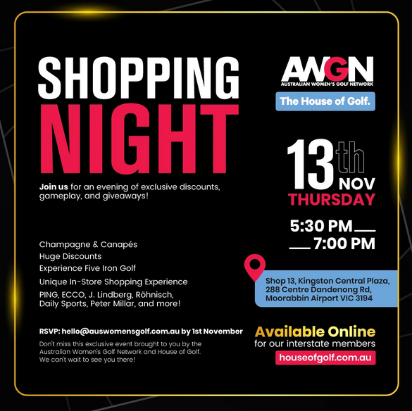 AWGN x House of Golf Shopping Night
