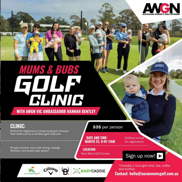 🌷 Mums &amp; Bub's Golf Clinic with Hannah Bentley!
