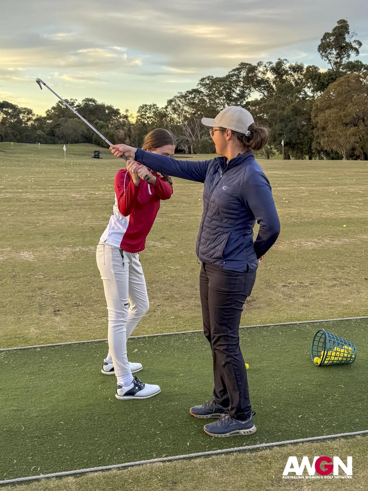 Girls golf coaching