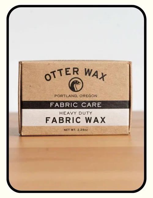 Otter Wax beeswax fabric wax for waterproofing natural fiber shower curtains