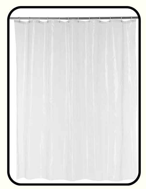 Affordable non-toxic PEVA shower curtain liner from Amazon