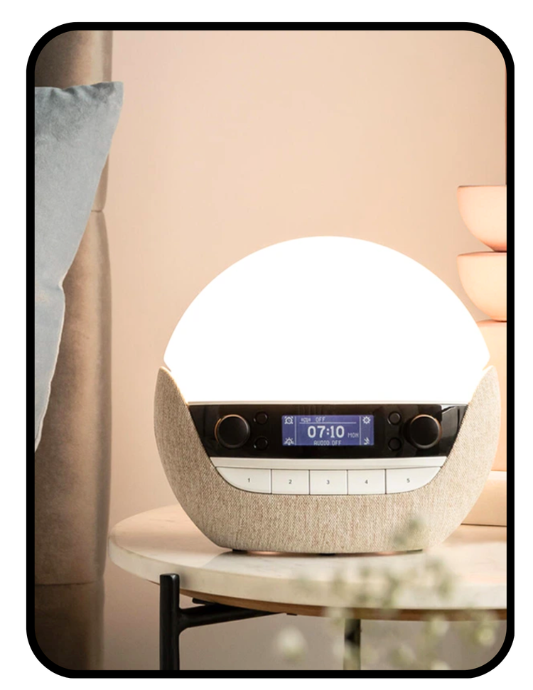 Lumie Bodyclock sunrise alarm clock with low-blue LED sunrise and sunset simulation