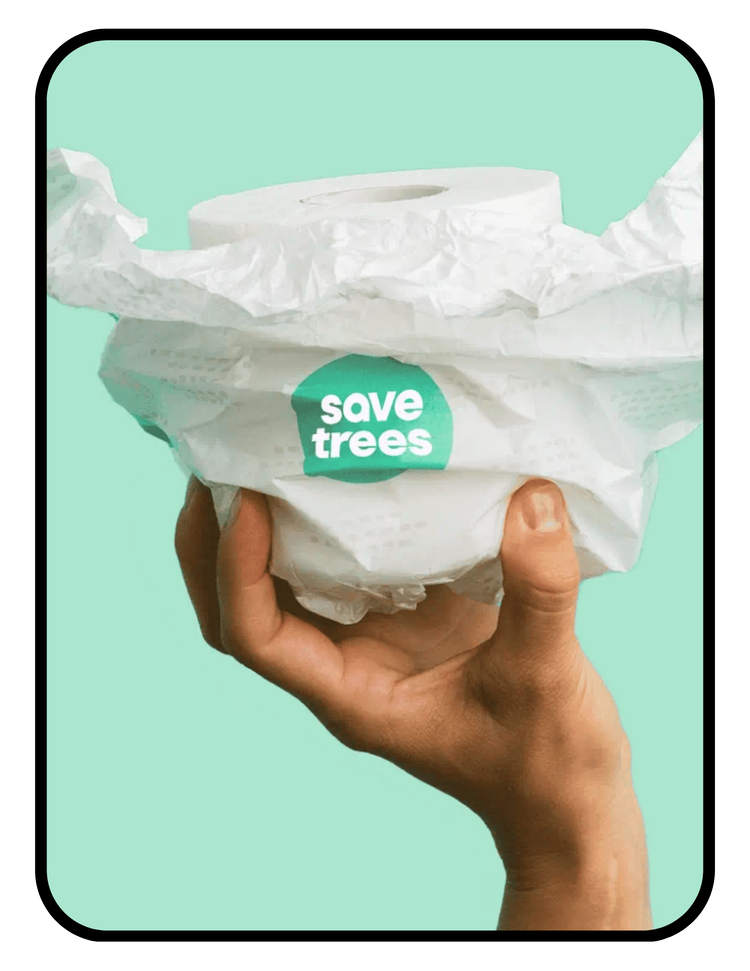Save Trees 100% bamboo PFAS-free toilet paper
